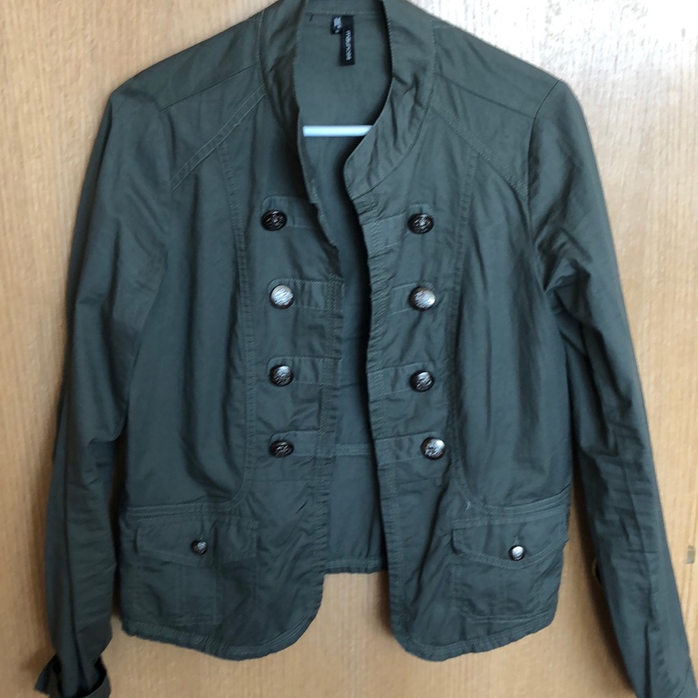 Military style thin blazer